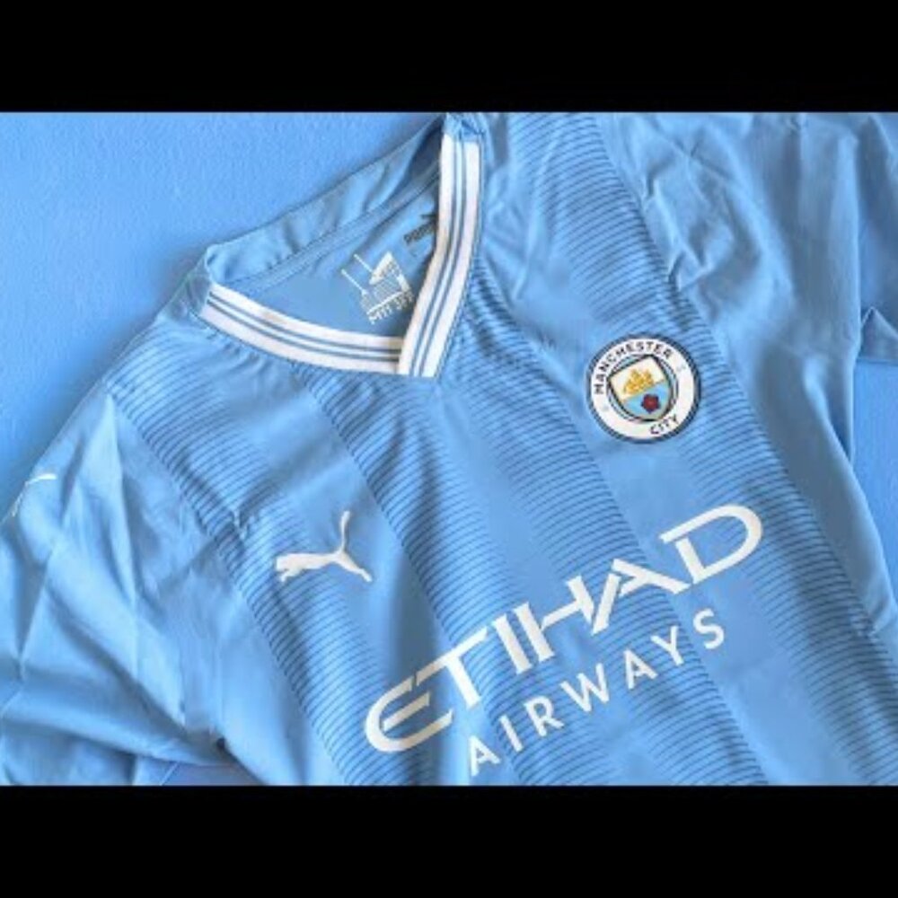Manchester City Home Jersey 23/24 | Man City Soccer Kit | Size M